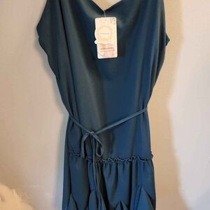 🍉Chic Teal Mini Dress